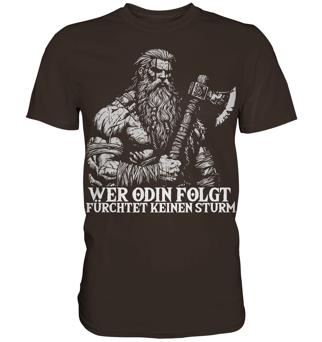 Folge Odin! - Wikinger T-Shirt Männer Premium