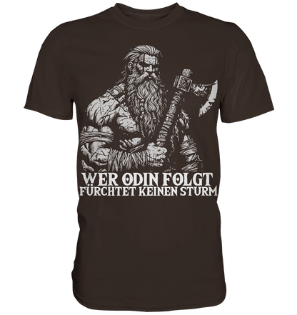 Folge Odin! - Wikinger T-Shirt Männer Premium