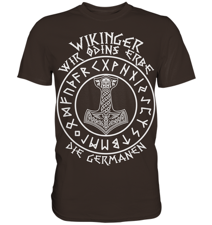 ODINS ERBE - Wikinger T-Shirt Männer Premium Allvater