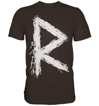 "Raido Rune" Wikinger-Premiumshirt – Der Weg des Reisenden - Premium Shirt