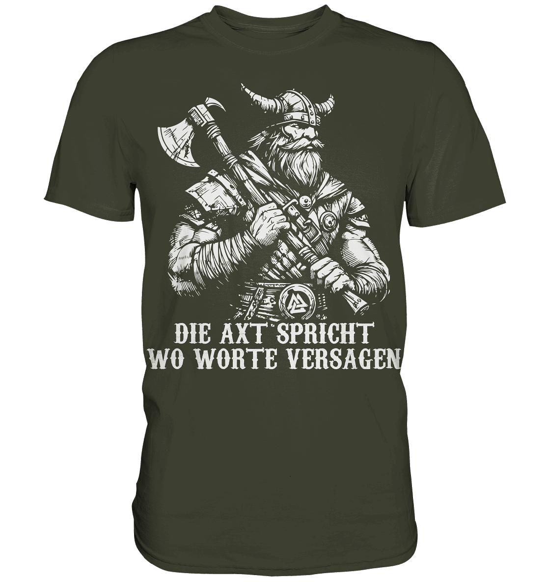 Die Axt spricht - Wikinger T-Shirt Männer Premium
