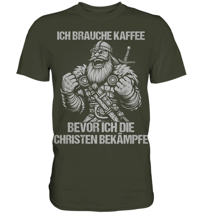 Ich brauche Kaffee  - Premium Shirt