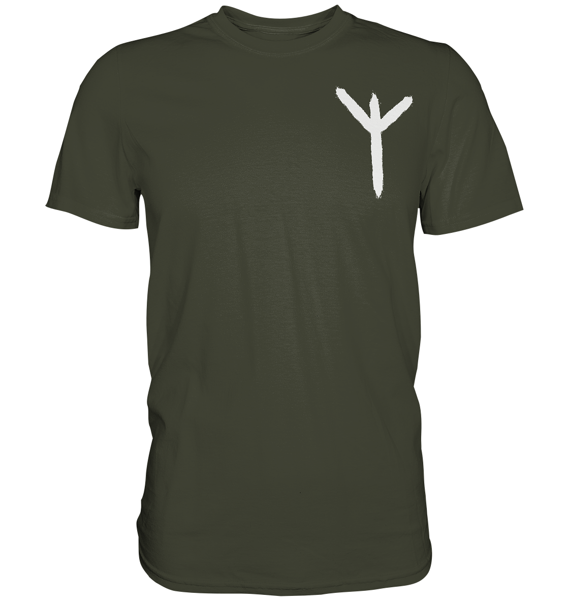 Algiz Rune - Wikinger T-Shirt Männer Schutz Premium