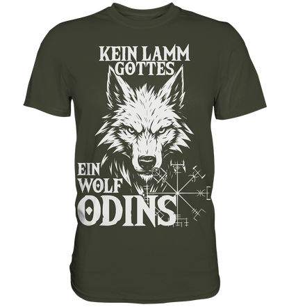 Wolf Odins - Wikinger T-Shirt Männer Premium