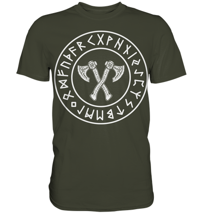Viking Knotwork Axe - Wikinger T-Shirt Männer Keltische Knoten Premium