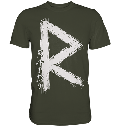 "Raido Rune" Wikinger-Premiumshirt – Der Weg des Reisenden - Premium Shirt