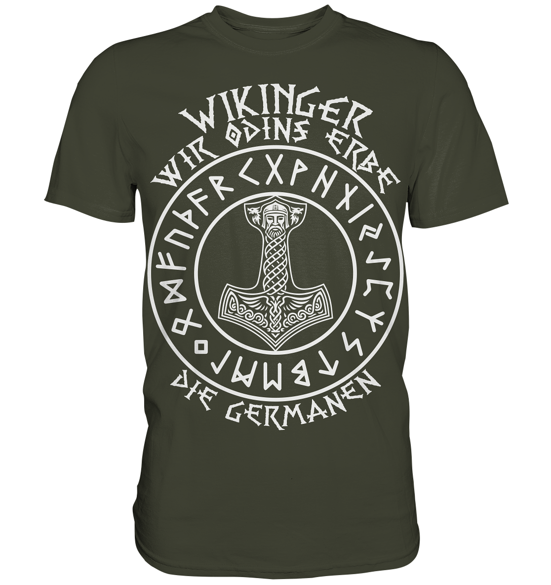 ODINS ERBE - Wikinger T-Shirt Männer Premium Allvater