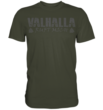 Valhalla ruft mich! - Wikinger Herren Shirt (Beidseitiger Druck)