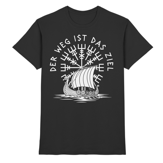 DER WEG IST DAS ZIEL - Wikinger T-Shirt Männer Premium Reise
