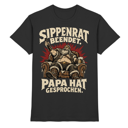 Sippenrat beendet: Papa hat gesprochen Wikinger T-Shirt Herren