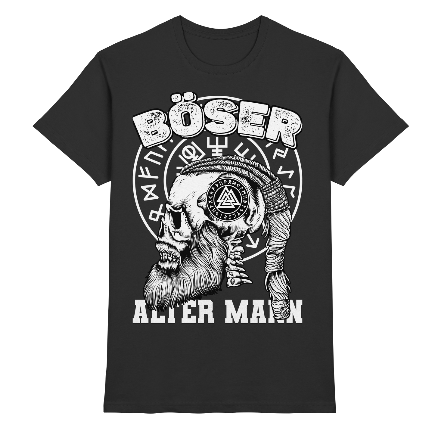 Wikinger T-Shirt Böser Alter Mann - Premium Shirt