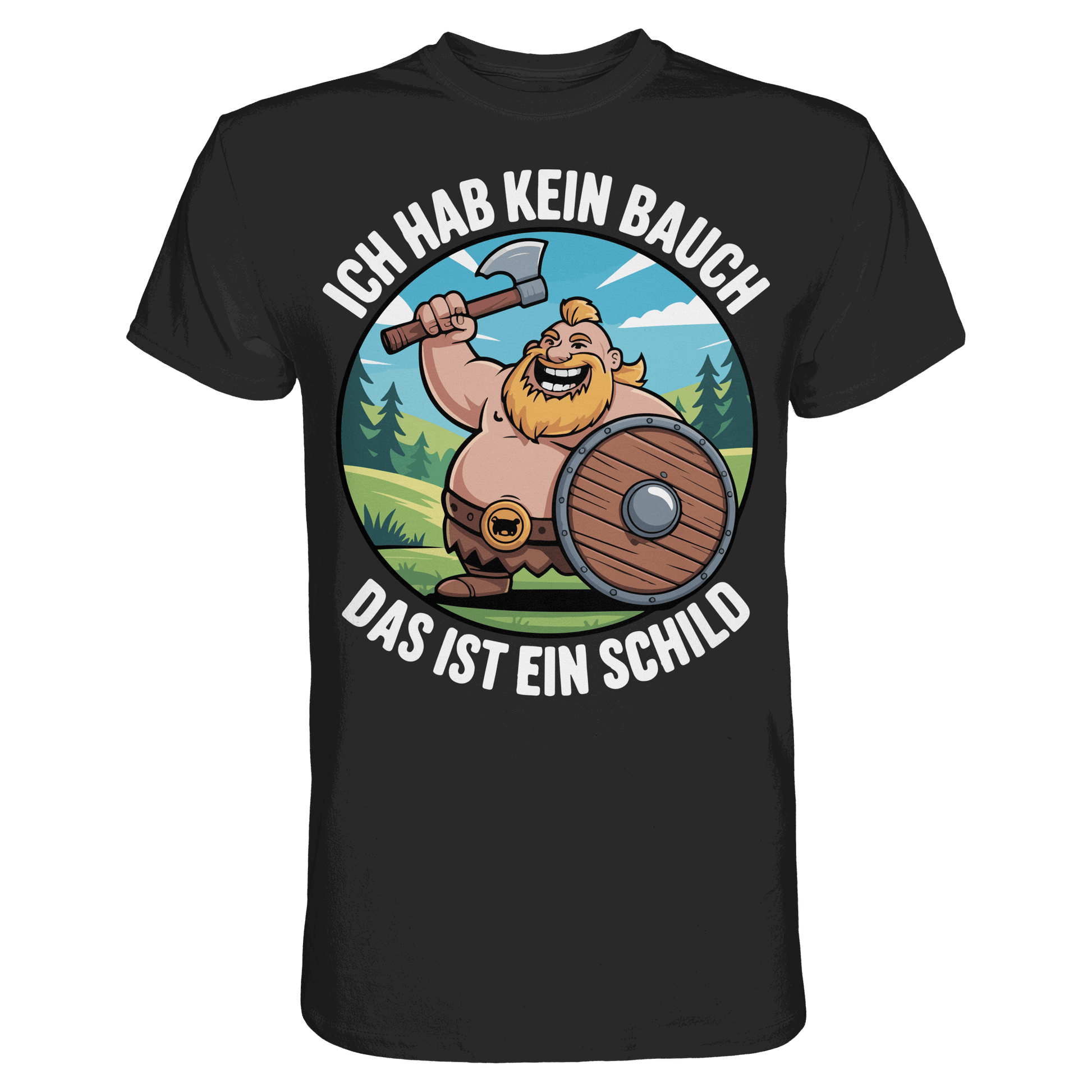 Das ist mein Schild - Wikinger T-Shirt Männer Beschützer Premium