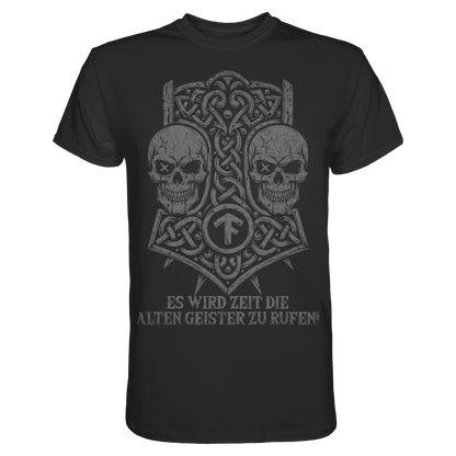 ES WIRD ZEIT DIE ALTEN GEISTER ZU RUFEN - Wikinger T-Shirt Männer Premium Ahnen