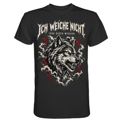 Midgard Wolf T-Shirt Herren Schwarz