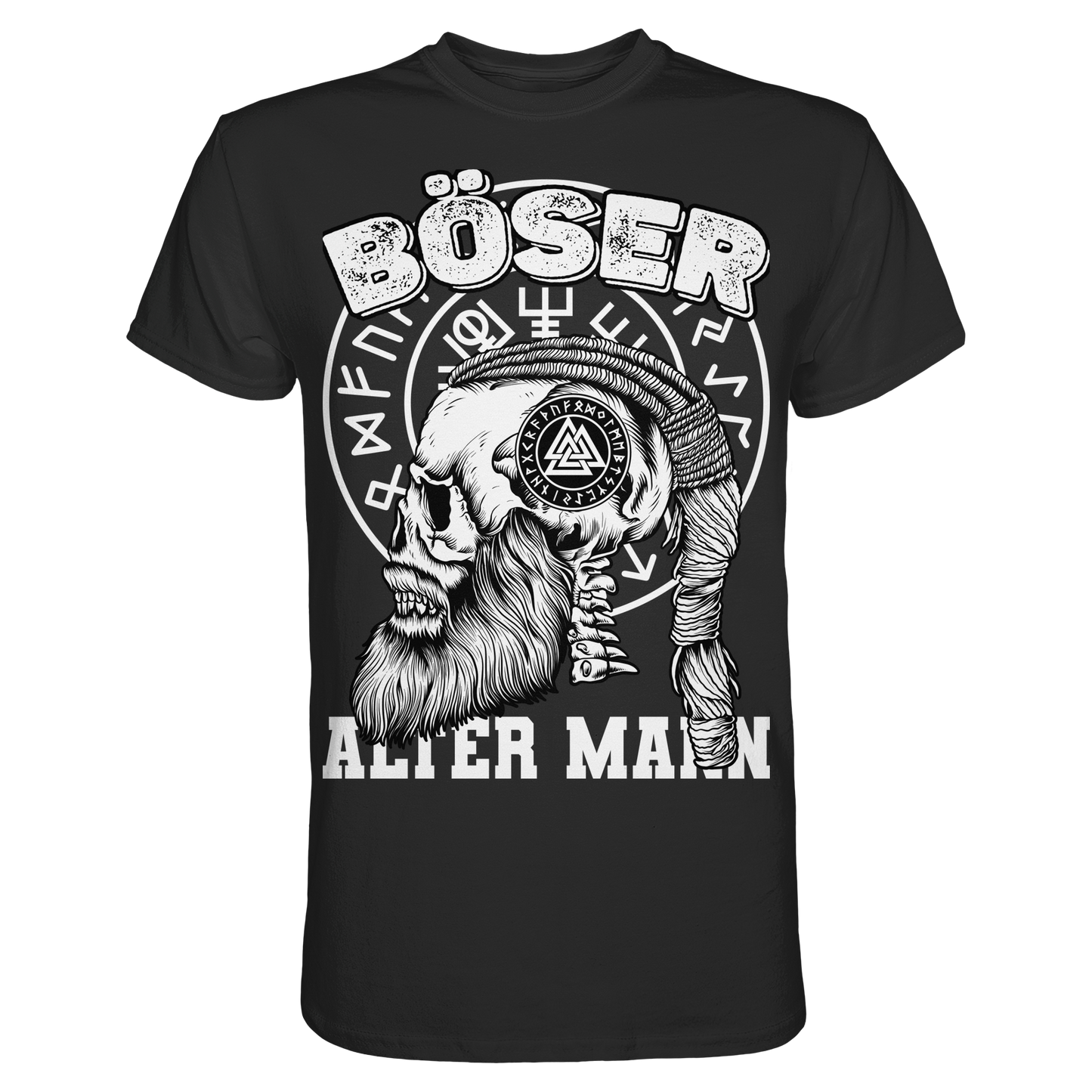 Wikinger T-Shirt Böser Alter Mann - Premium Shirt