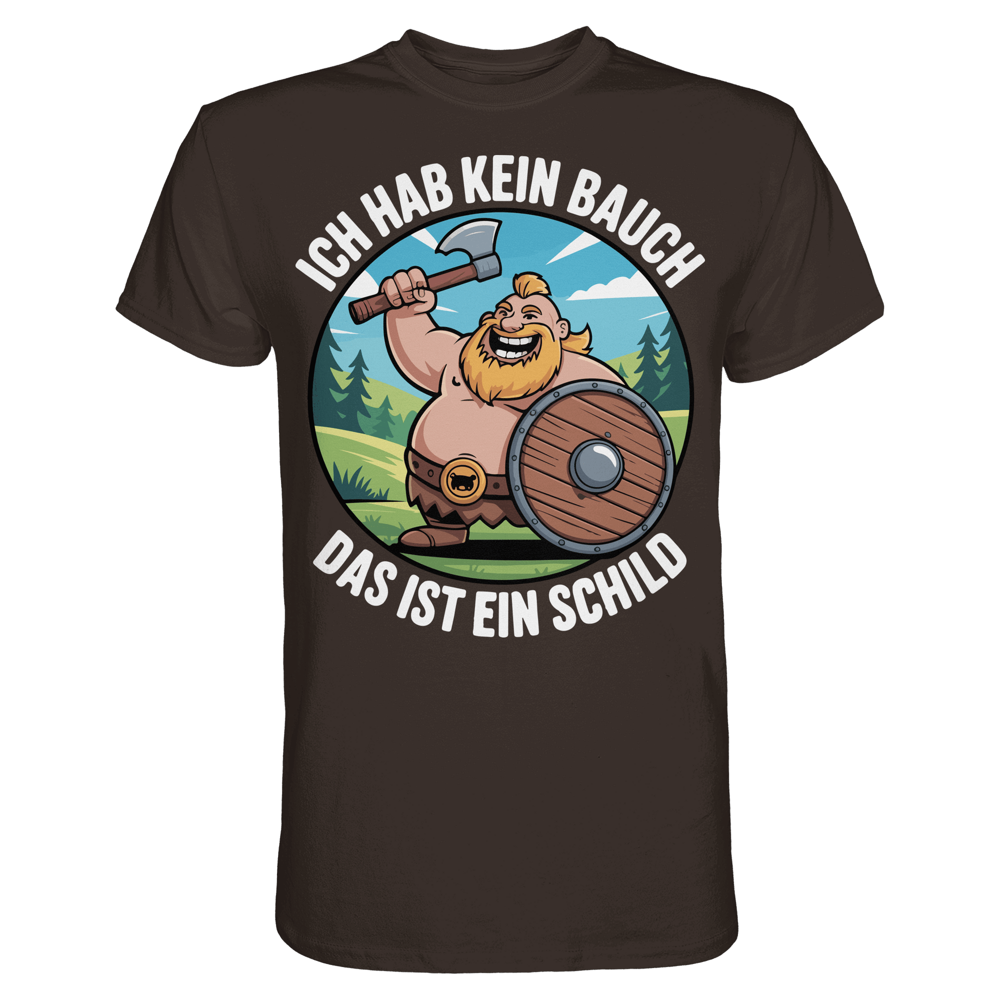 Das ist mein Schild - Wikinger T-Shirt Männer Beschützer Premium