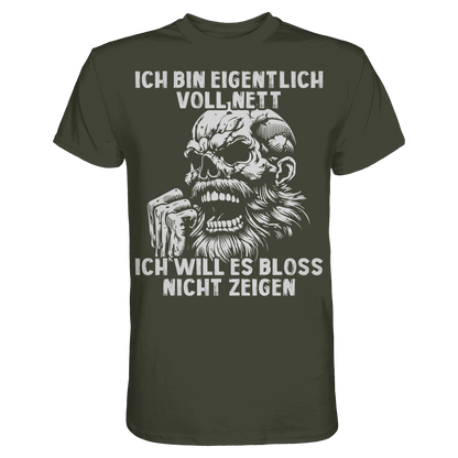 Ich bin eigentlich voll nett! - Selbstironie Premium Shirt