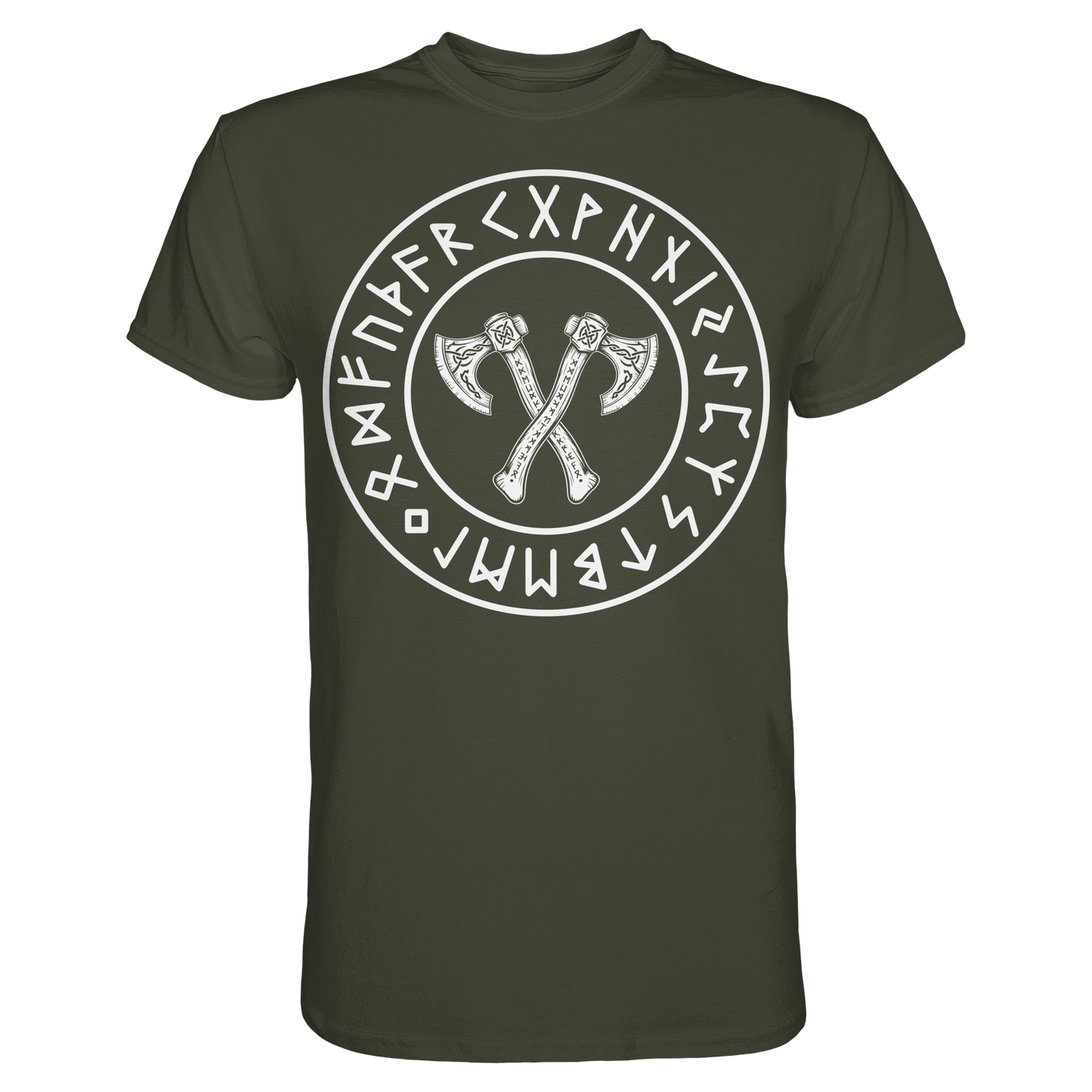 Viking Knotwork Axe - Wikinger T-Shirt Männer Keltische Knoten Premium