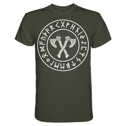 Viking Knotwork Axe - Wikinger T-Shirt Männer Keltische Knoten Premium