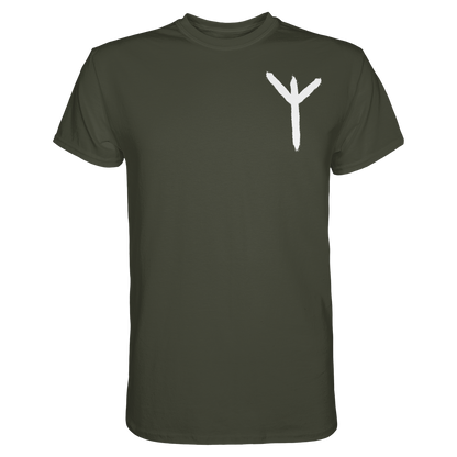 Algiz Rune - Wikinger T-Shirt Männer Schutz Premium