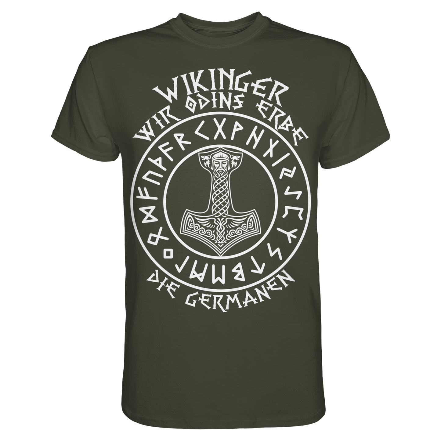 ODINS ERBE - Wikinger T-Shirt Männer Premium Allvater