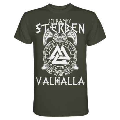 Auf nach Valhalla - Wikinger T-Shirt Männer Premium
