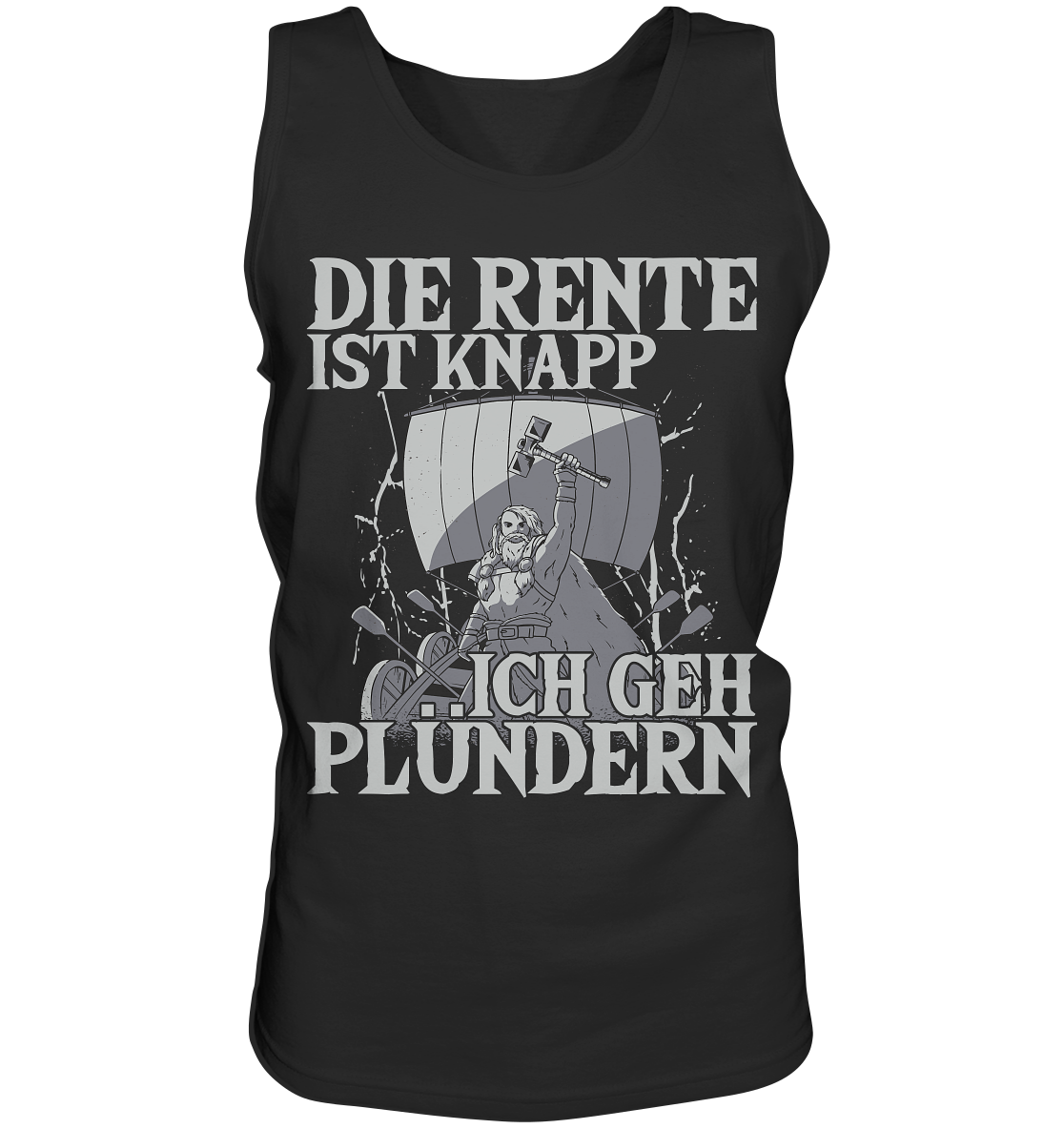 Die Rente ist knapp - Wikinger Tank-Top Männer Rentner