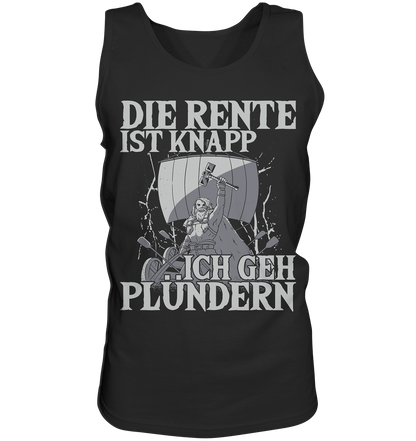Die Rente ist knapp - Wikinger Tank-Top Männer Rentner