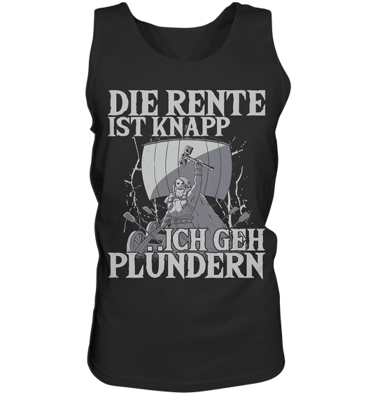 Die Rente ist knapp - Wikinger Tank-Top Männer Rentner