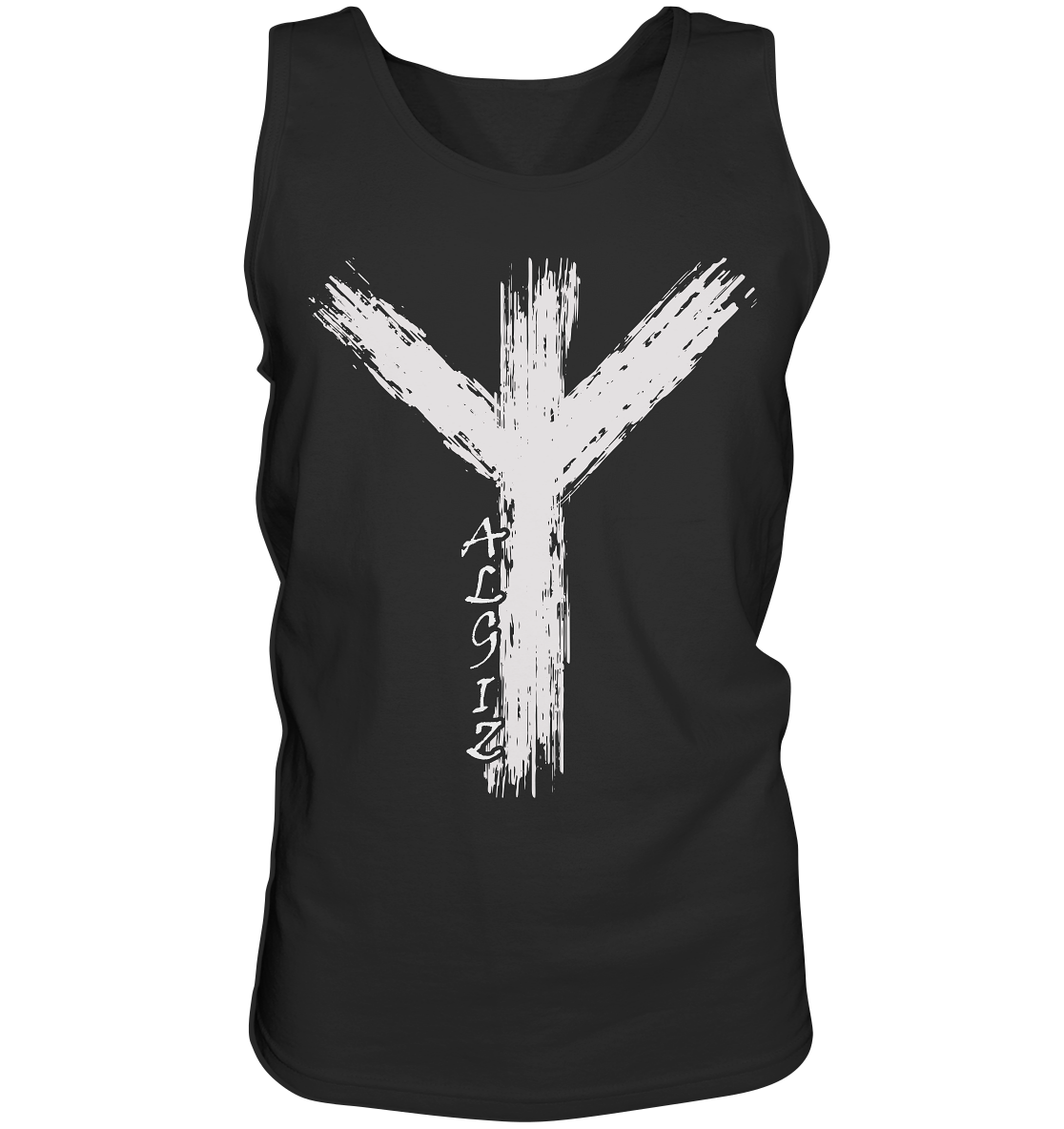 Wikinger Premium Shirt mit Algiz-Rune – Hochwertiges Herren T-Shirt mit Nordischer Schutzrune - Tank-Top