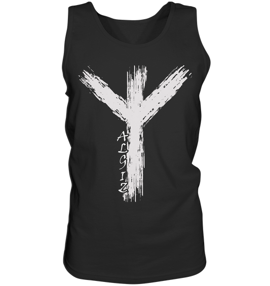 Wikinger Premium Shirt mit Algiz-Rune – Hochwertiges Herren T-Shirt mit Nordischer Schutzrune - Tank-Top