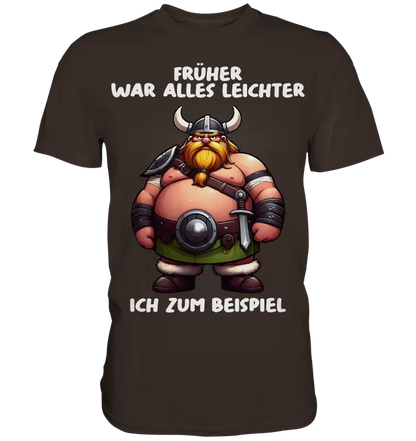 Früher war alles leichter - Herren Shirt - Donnerwolf