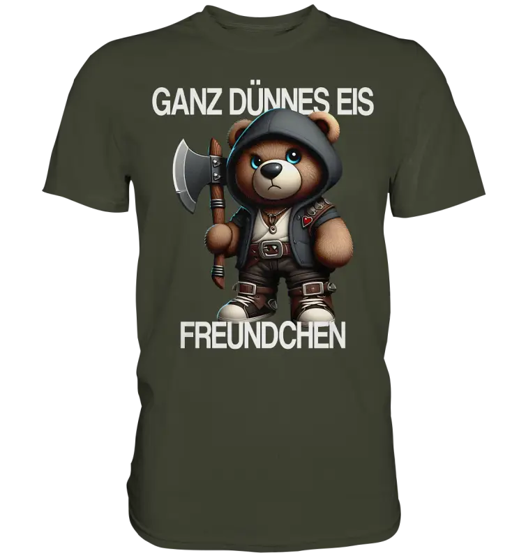 Ganz Dünnes Eis Freundchen - Premium Shirt - Donnerwolf