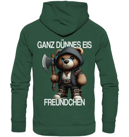 Ganz Dünnes Eis Freundchen - Organic Basic Hoodie - Donnerwolf