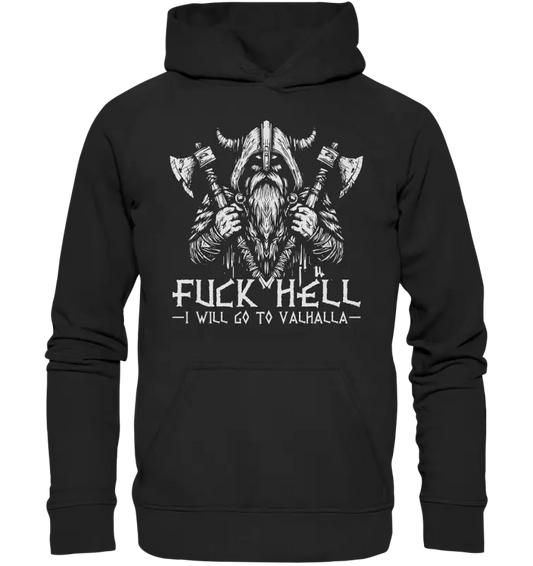 I will go to valhalla - Unisex Hoodie - Deep Black / XS - Hoodies