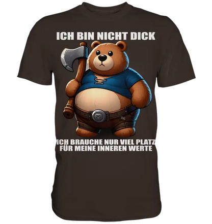 Ich bin nicht Dick - Premium Shirt - Donnerwolf