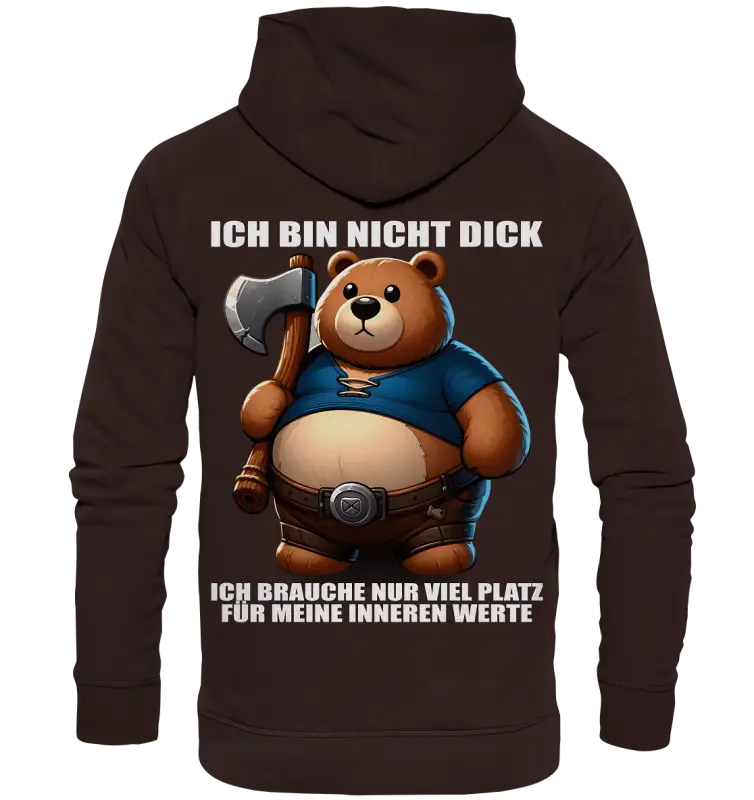 Ich bin nicht Dick - Unisex Hoodie - Donnerwolf