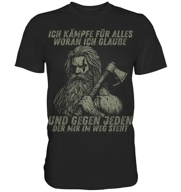 Ich kämpfe für alles - Herren Shirt - Black / XS - Unisex-Shirts