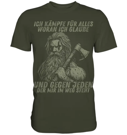 Ich kämpfe für alles - Herren Shirt - Urban Khaki / XS - Unisex-Shirts