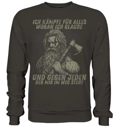 Ich kämpfe für alles - Unisex Sweatshirt - Storm Grey (Solid) / XS - Sweatshirts