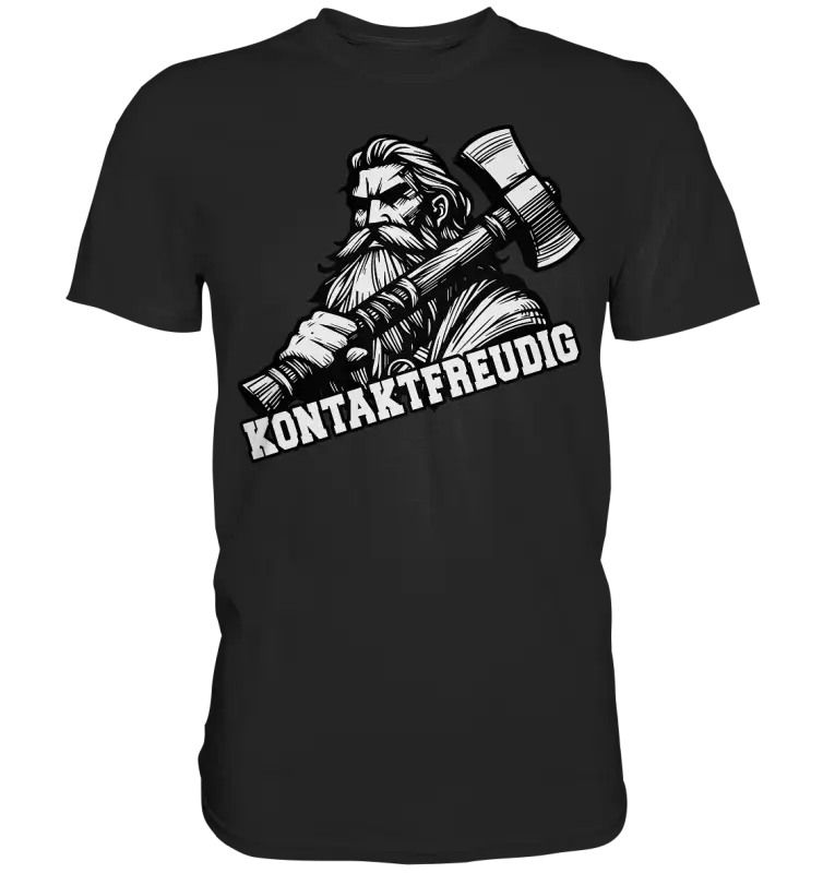 Kontaktfreudig - Herren Premium Shirt - Donnerwolf