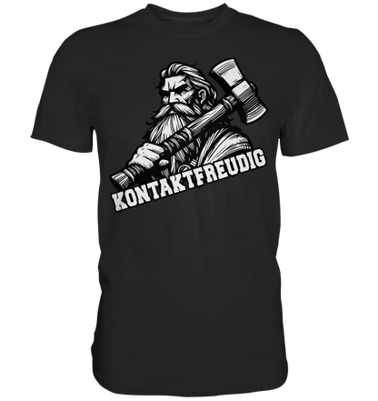 Kontaktfreudig - Herren Premium Shirt - Donnerwolf