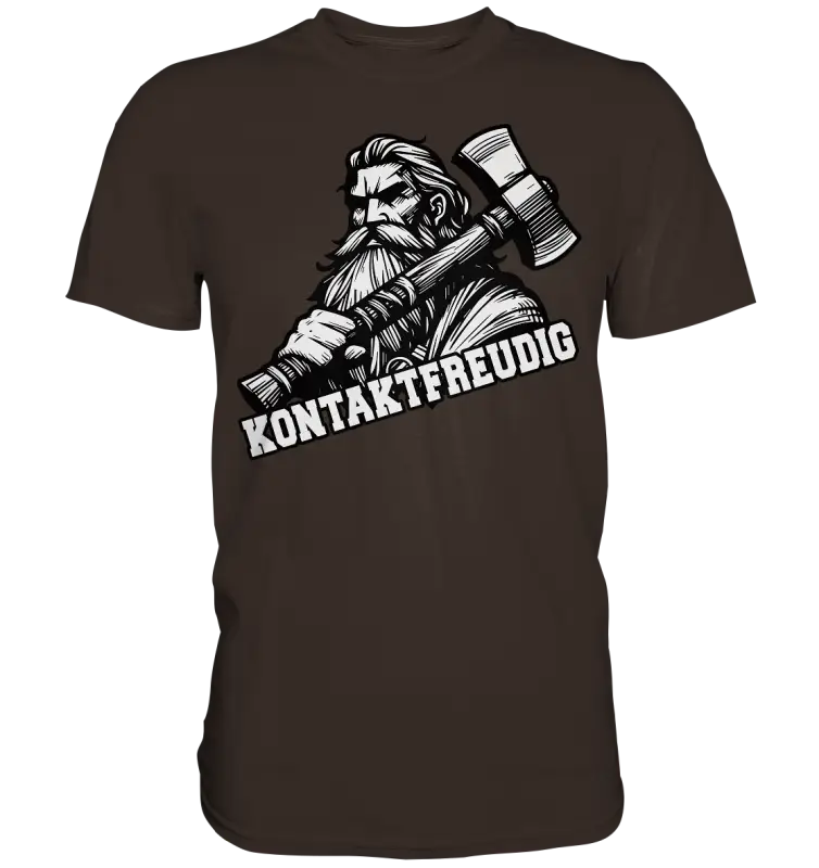 Kontaktfreudig - Herren Premium Shirt - Donnerwolf