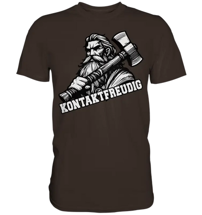 Kontaktfreudig - Herren Premium Shirt - Donnerwolf