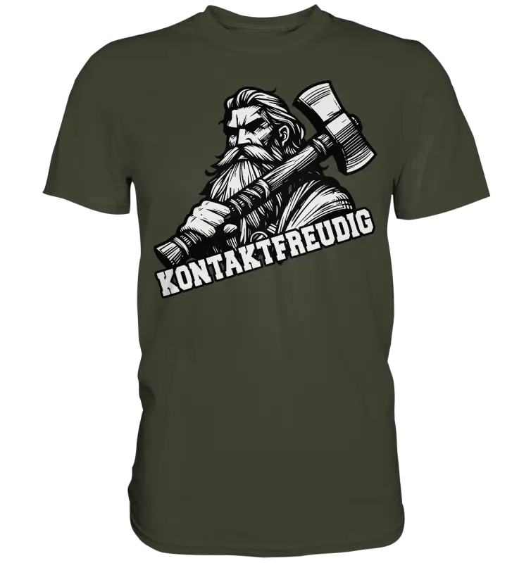 Kontaktfreudig - Herren Premium Shirt - Donnerwolf