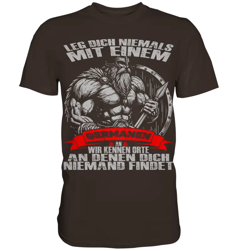 Leg dich mit einen Germanen an  - Herren Shirt - Donnerwolf