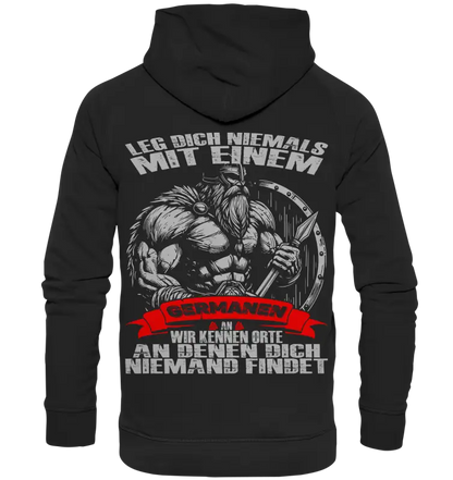 Leg dich mit einen Germanen an  - Unisex Hoodie - Donnerwolf
