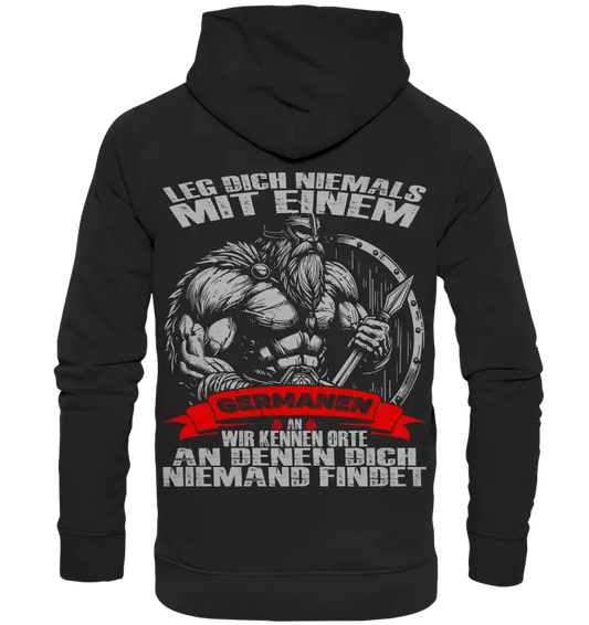 Leg dich mit einen Germanen an  - Unisex Hoodie - Donnerwolf