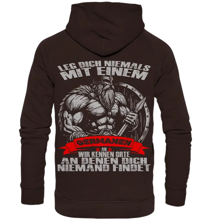 Leg dich mit einen Germanen an  - Unisex Hoodie - Donnerwolf