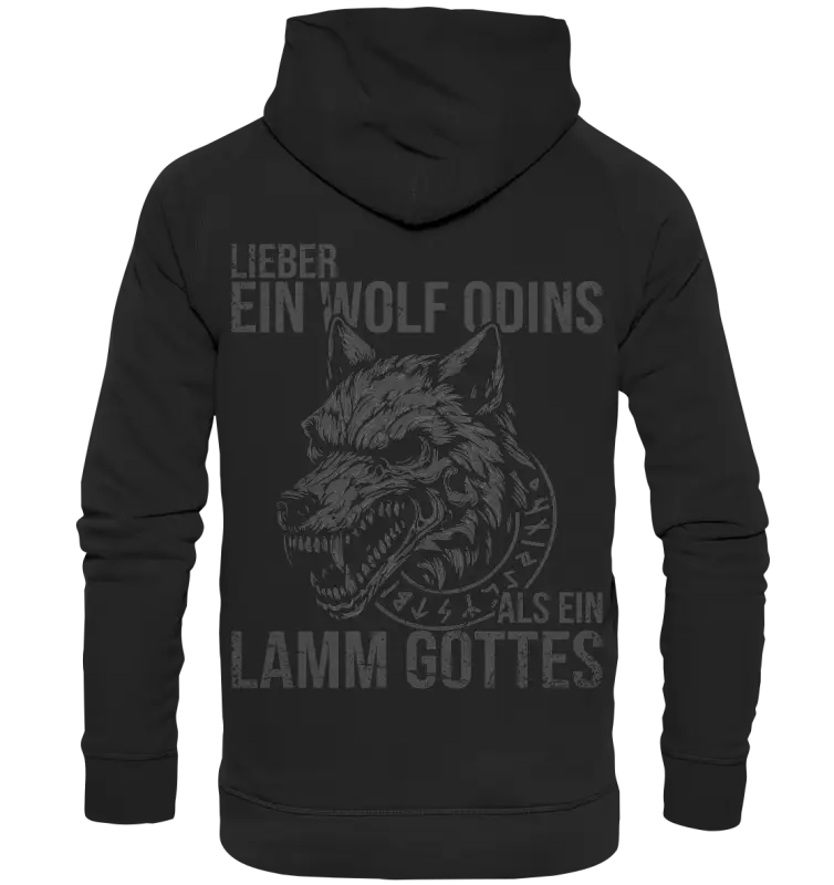 Lieber ein Wolf Odins - Unisex Hoodie - Deep Black / XS - Hoodies